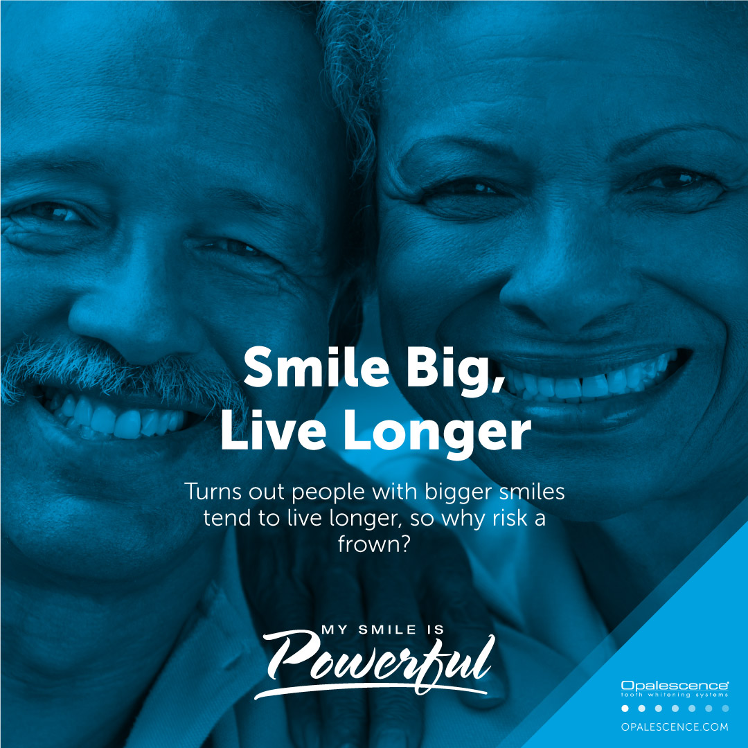 Smile Big, Live Longer - Turns out people with bigger smiles tend to live longer, so why risk a frown?